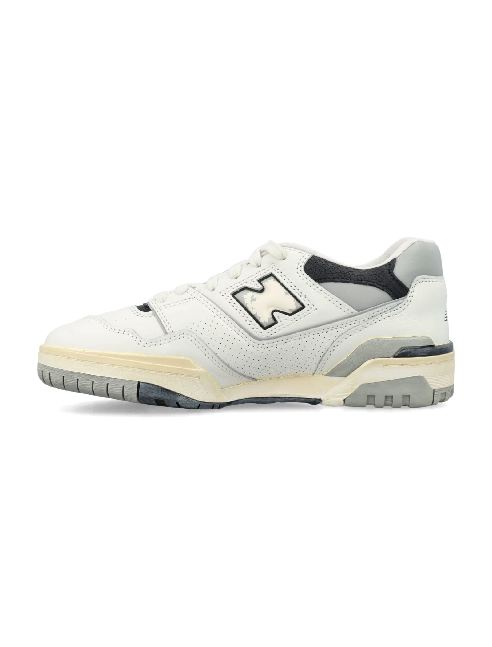 Shop New Balance 550 Sneakers In White Grey