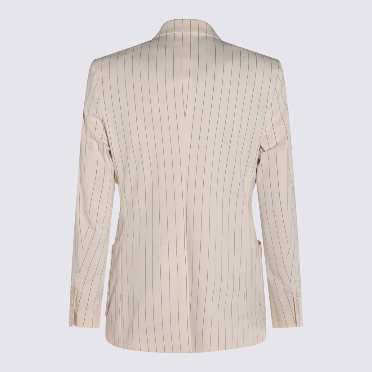 Dolce & Gabbana Tailored Pinstripe Blazer With Front Pockets