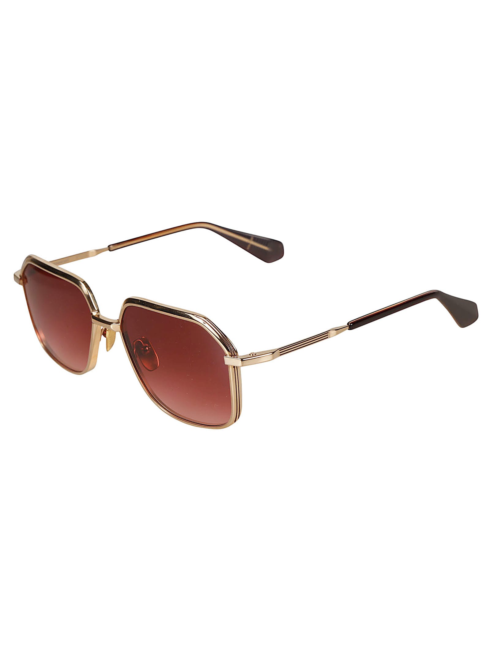 Shop Jacques Marie Mage Aida Sunglasses Sunglasses In Gold