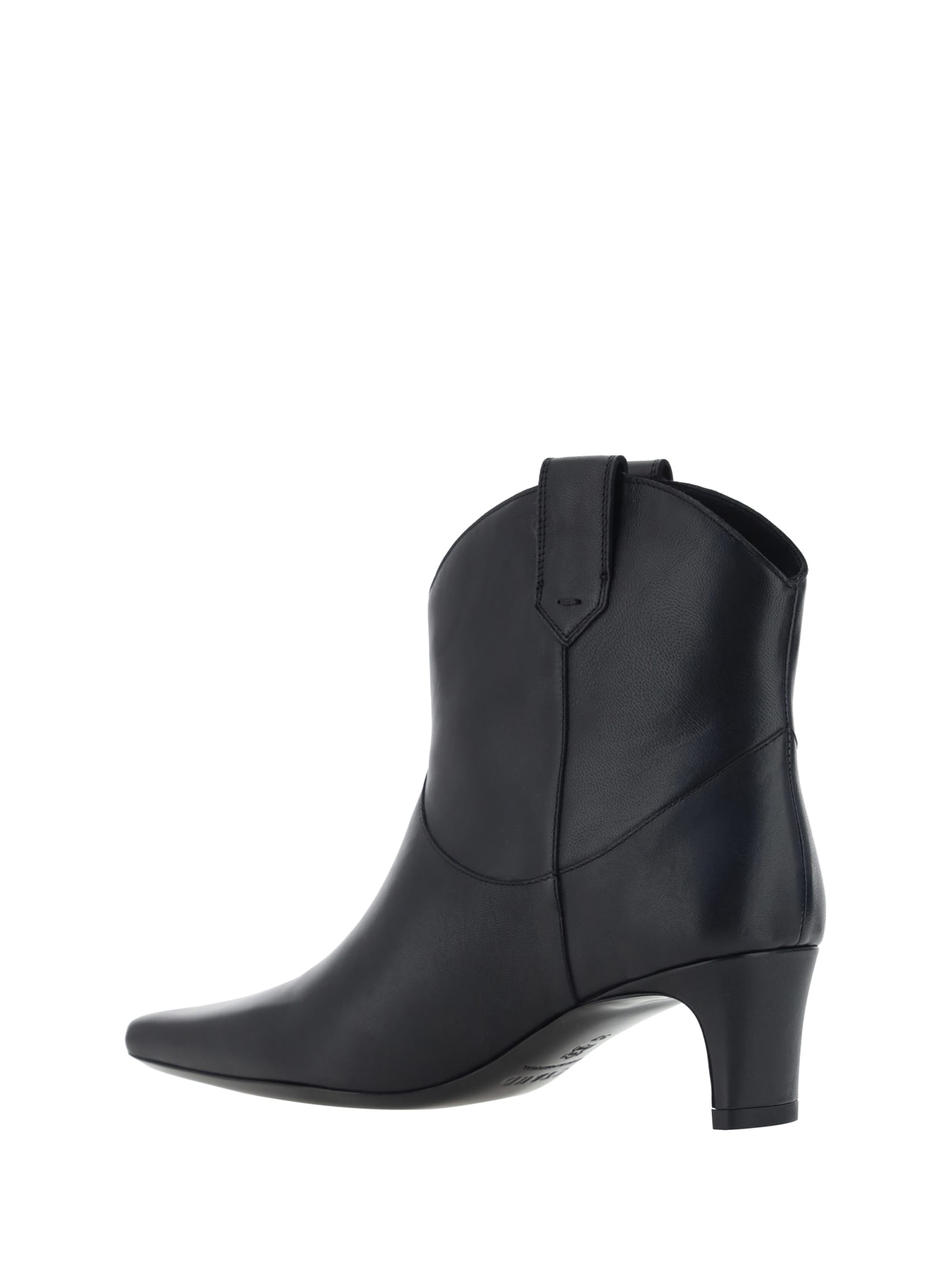 Shop Staud Western Wally Ankle Boots In Black