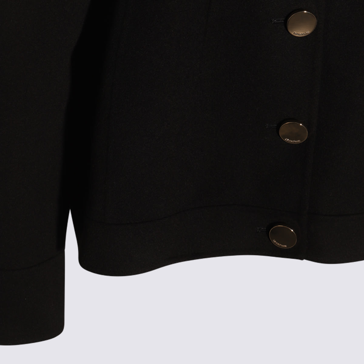 Sportmax Egeo Buttoned Wool Blazer In Black
