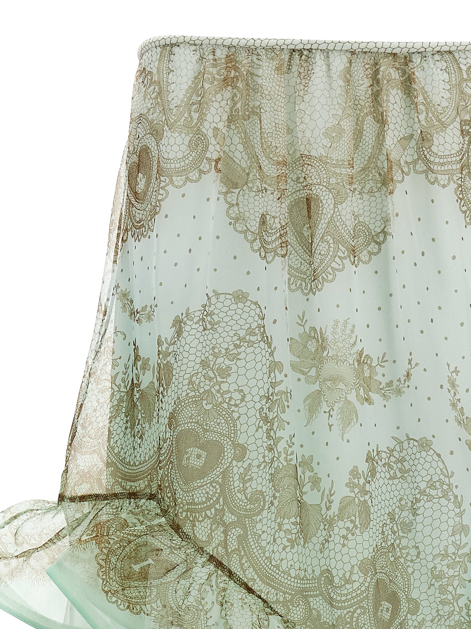 Shop Zimmermann Crush Flutter Maxi Skirt In Green