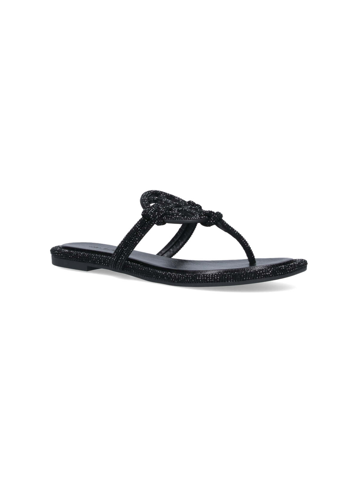 Shop Tory Burch Miller Thong Sandals In Black