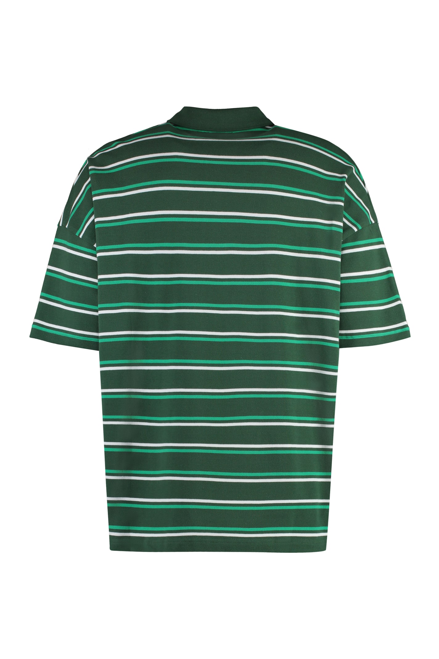 Shop Apc Antlone Short Sleeve Cotton Polo Shirt In Multicolour