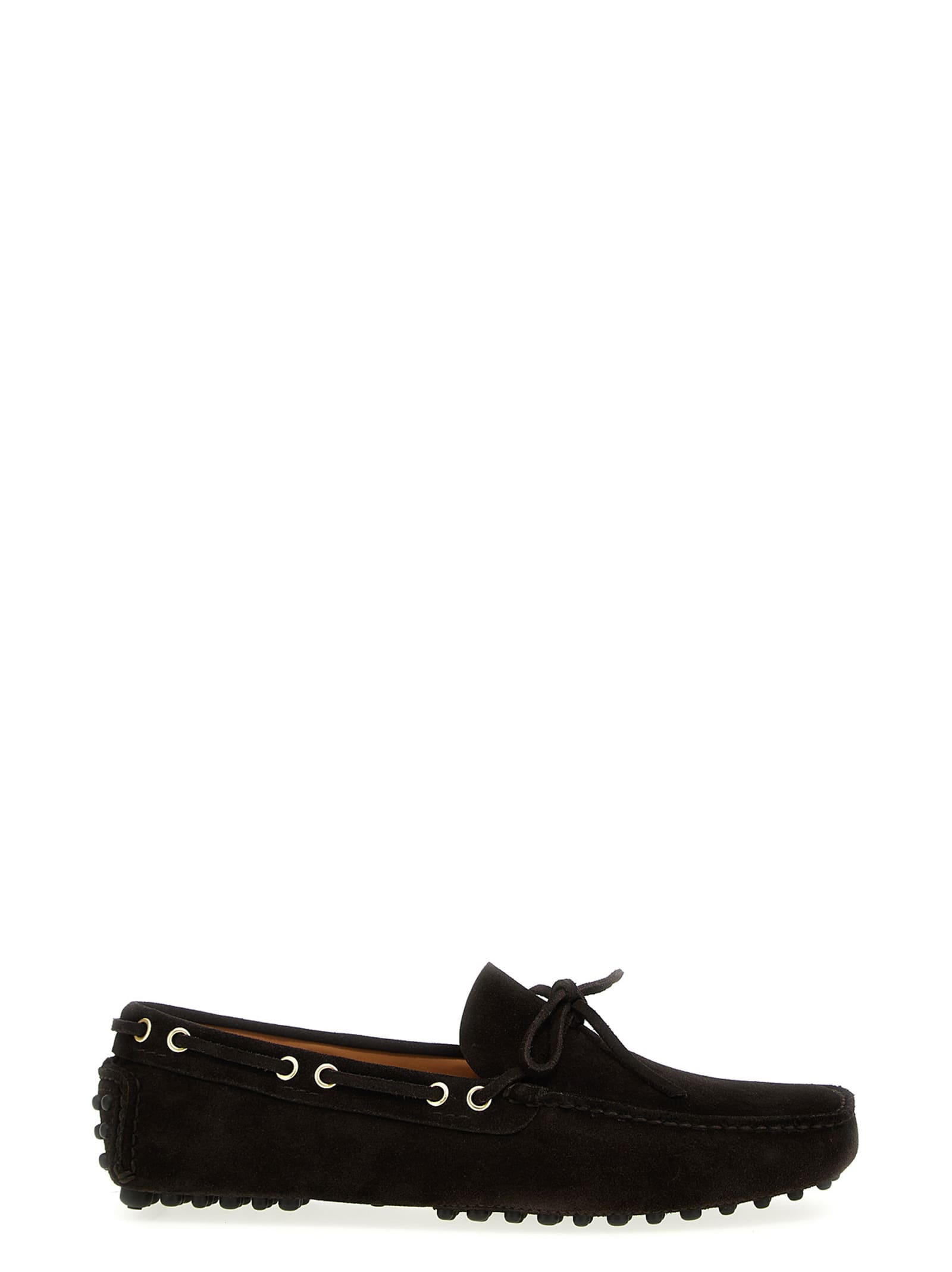 Shop Car Shoe Suede Loafers In Brown