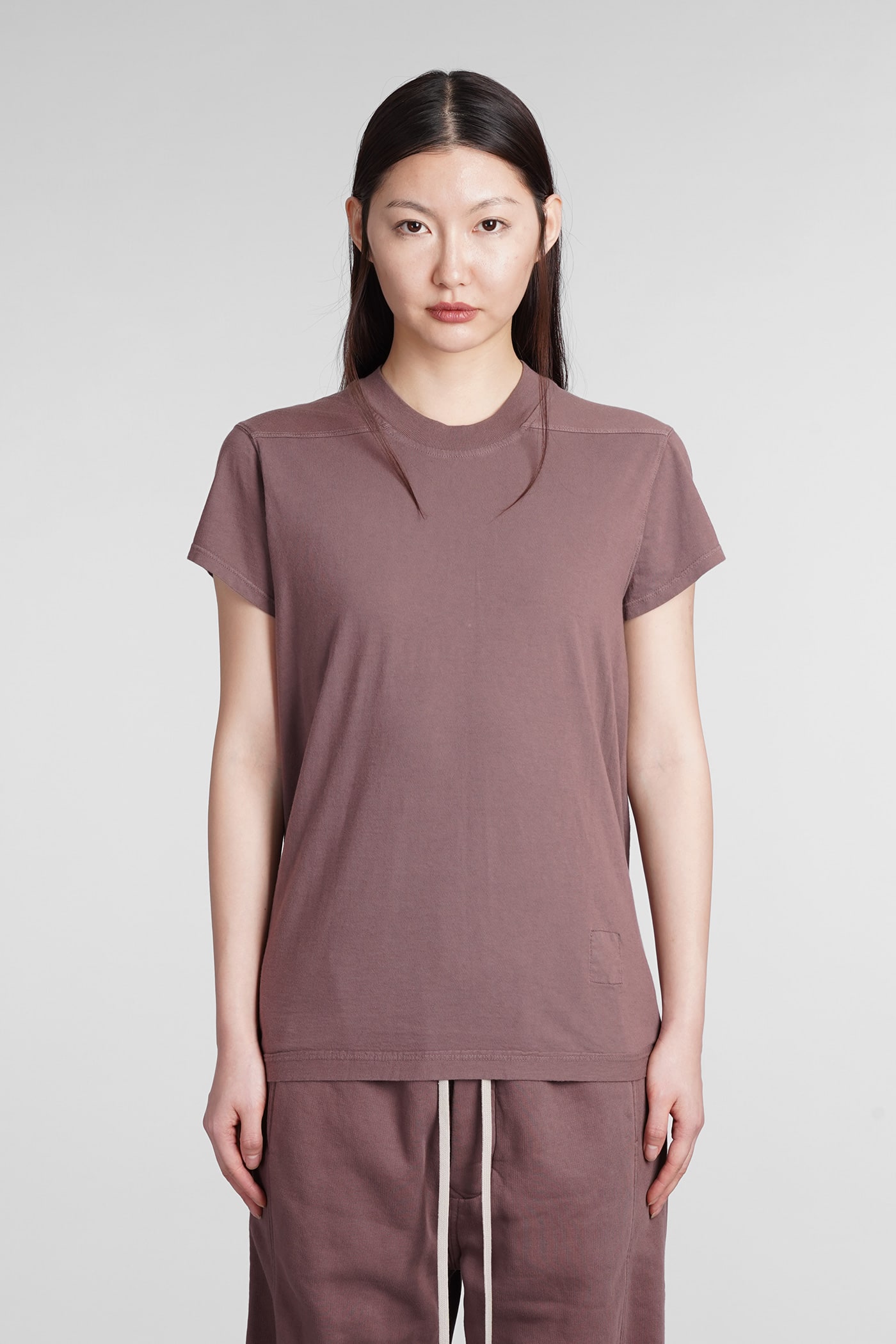 Drkshdw Small Level T T-shirt In Viola Cotton