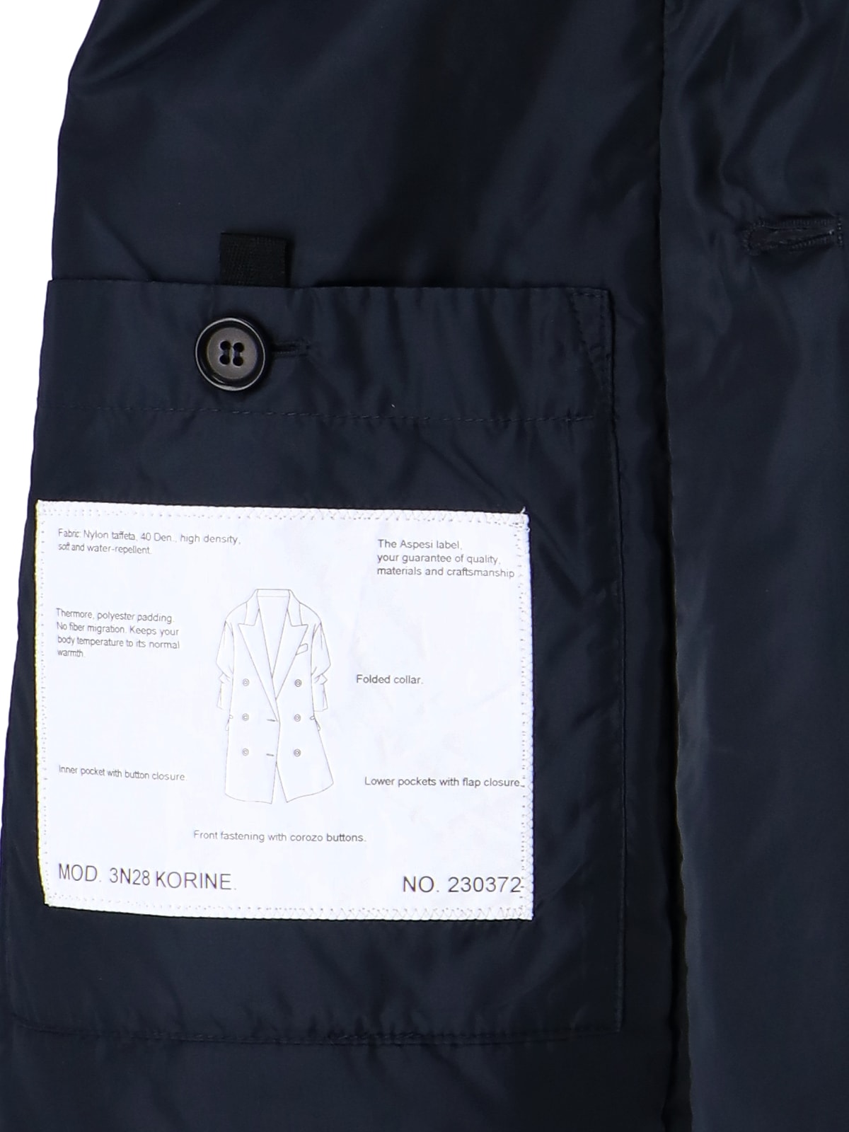 Shop Aspesi Waterproof Coat In Black