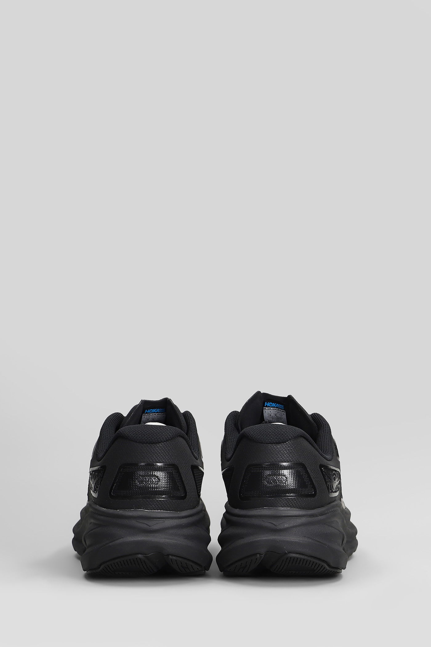 Hoka Clifton One9 Rubber-trimmed Mesh Sneakers In Black
