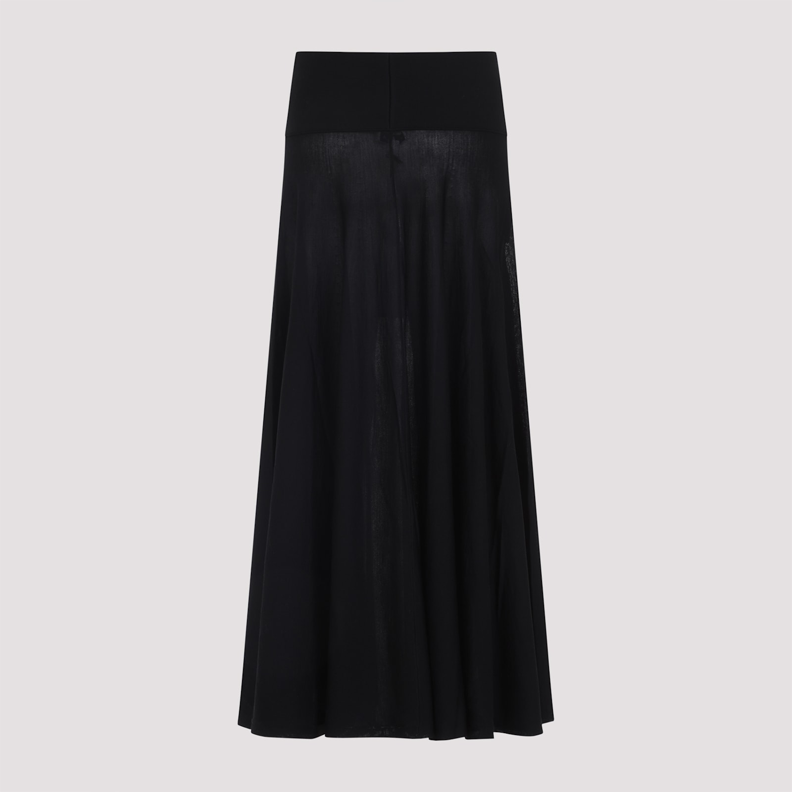Alaïa Alaia Merino Wool Maxi Skirt In Black
