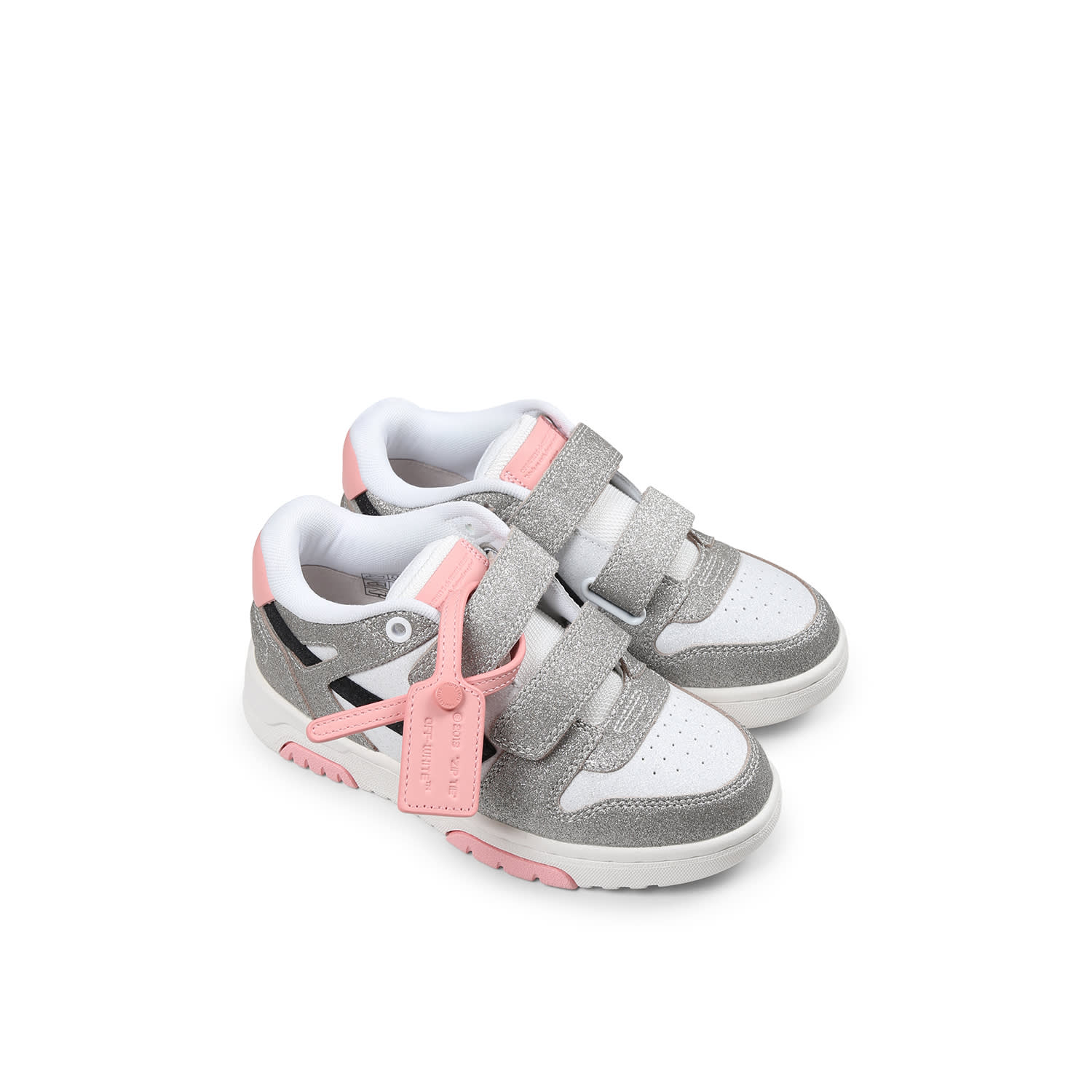 Off-white Grey Sneakers For Girl With Arrow In Grey