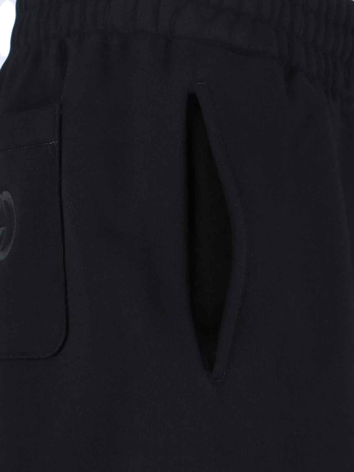 Gucci Gg Drawstring Trousers In Black