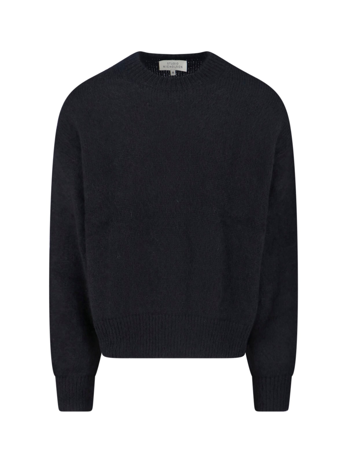 Studio Nicholson Mohair Blend Sweater In Black