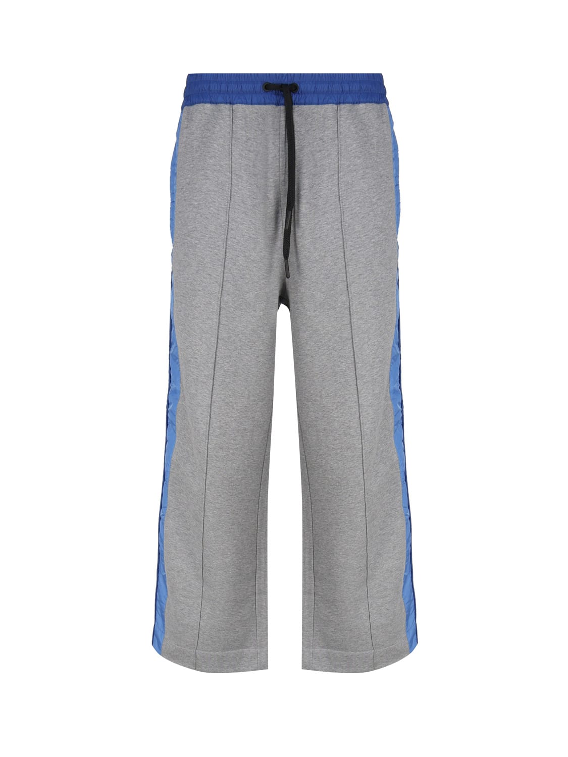 Moncler Jersey Sports Trousers In Gray