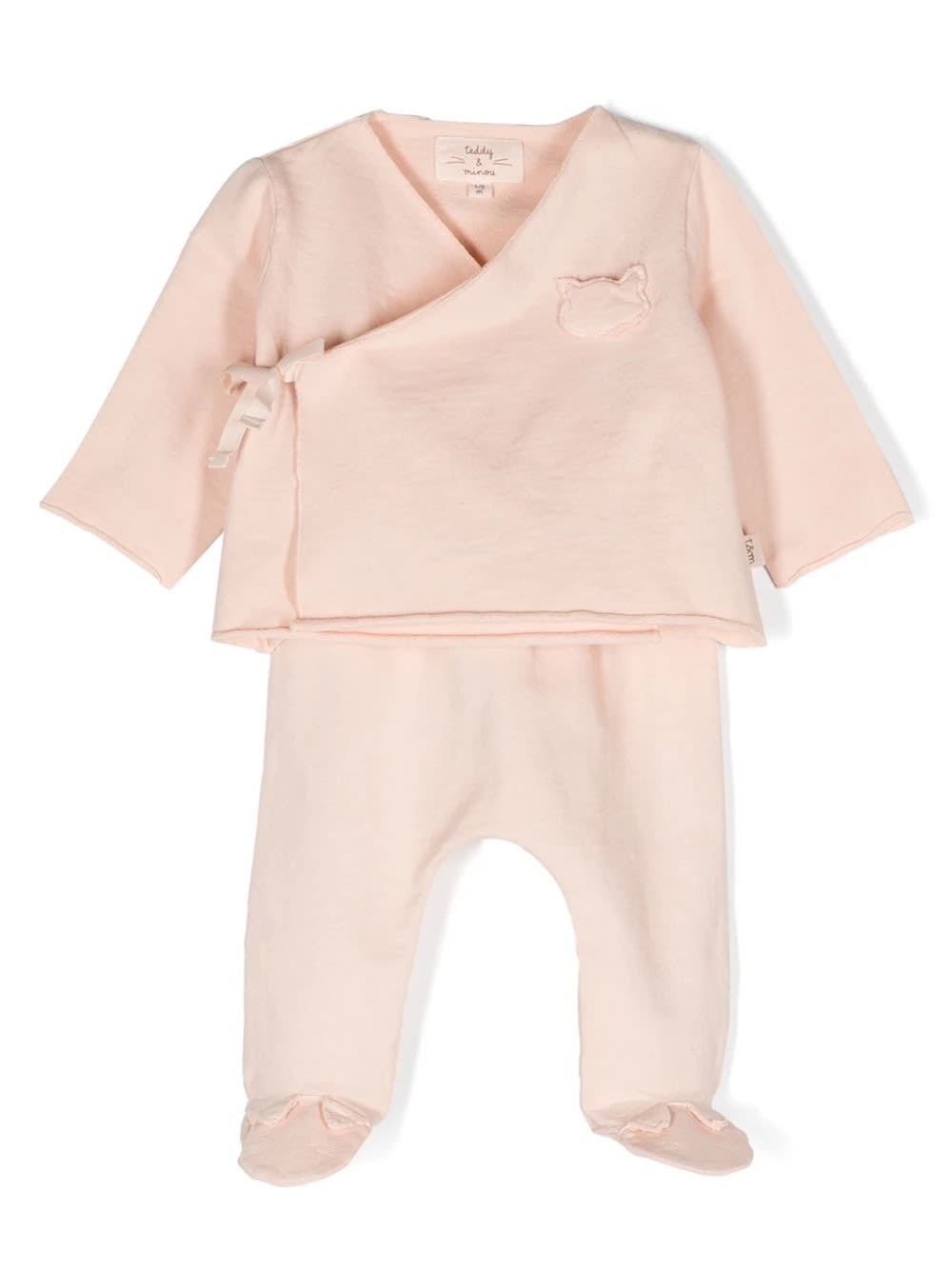 Teddy &amp; Minou Babies' Two-piece Set In Pink Organic Cotton In Rosa