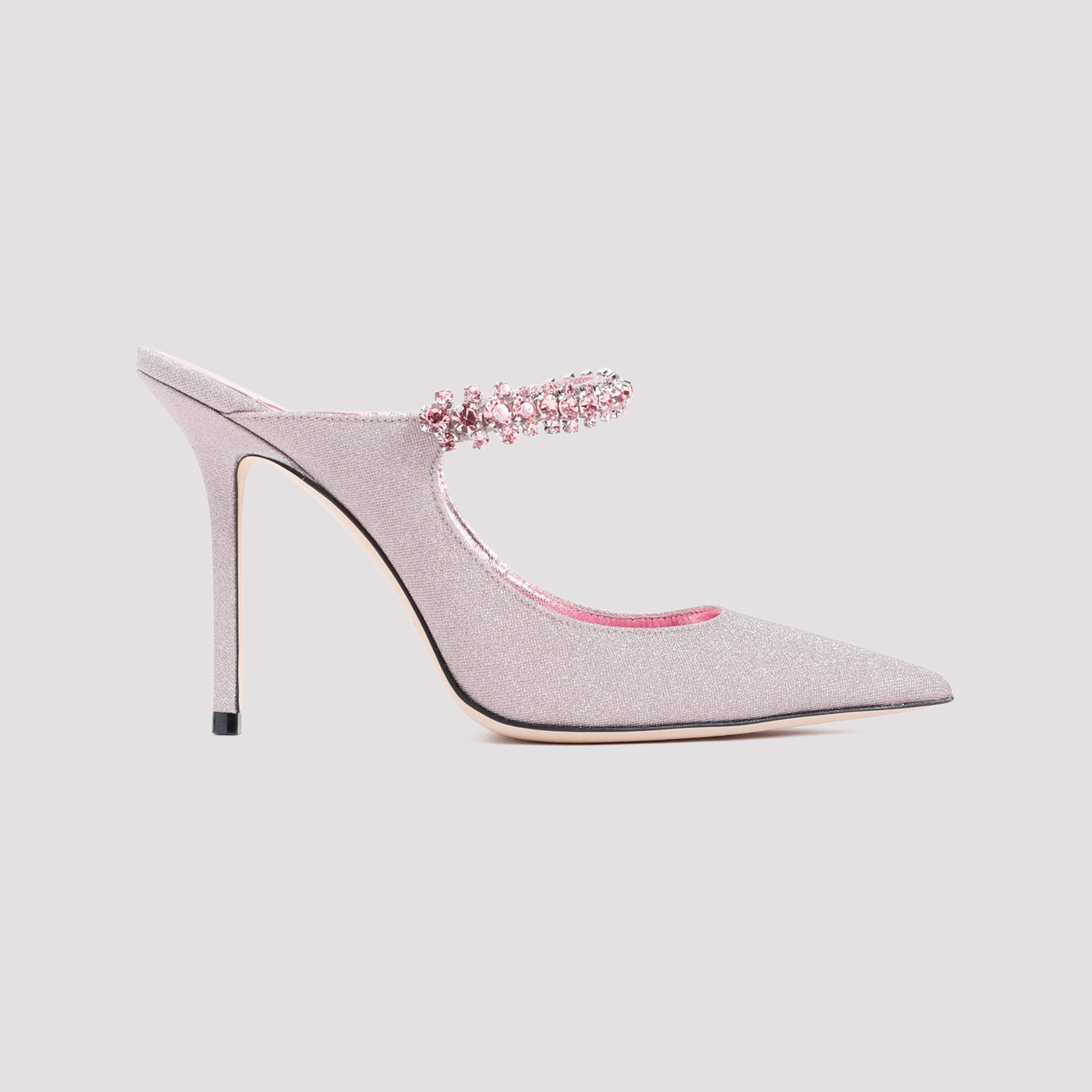 Shop Jimmy Choo Bing 100 Mules In Rose Pink