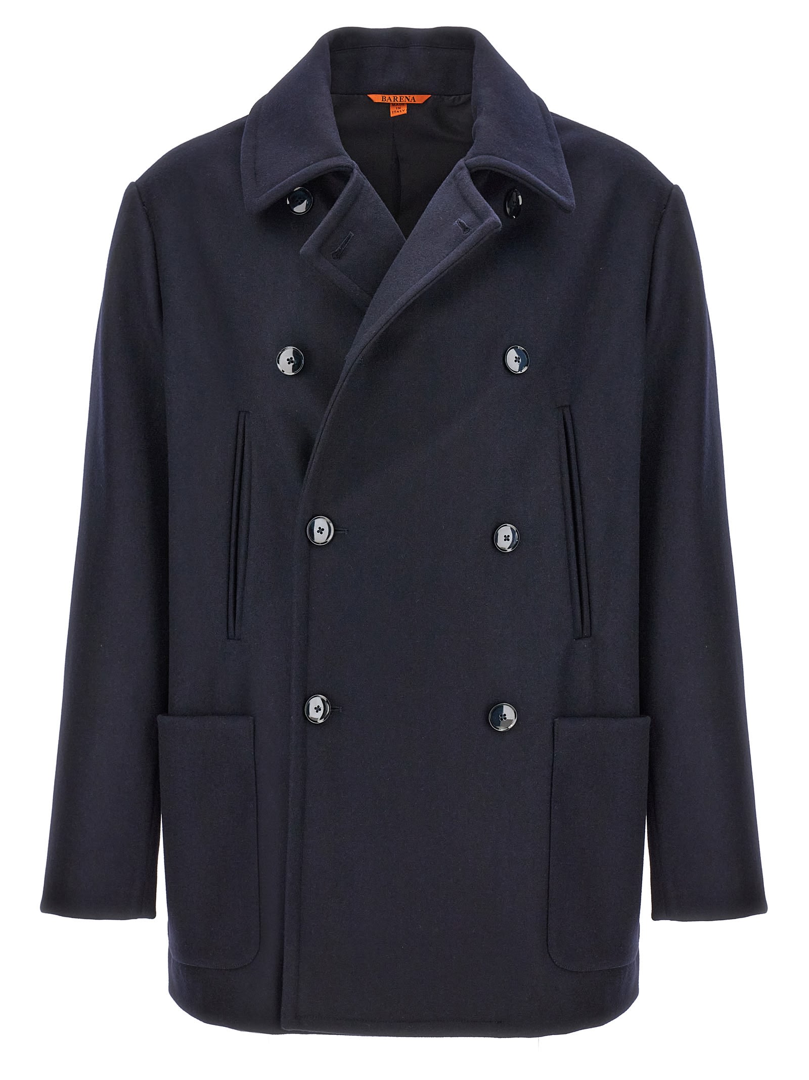 Shop Barena Venezia Gaban Coat In Blue