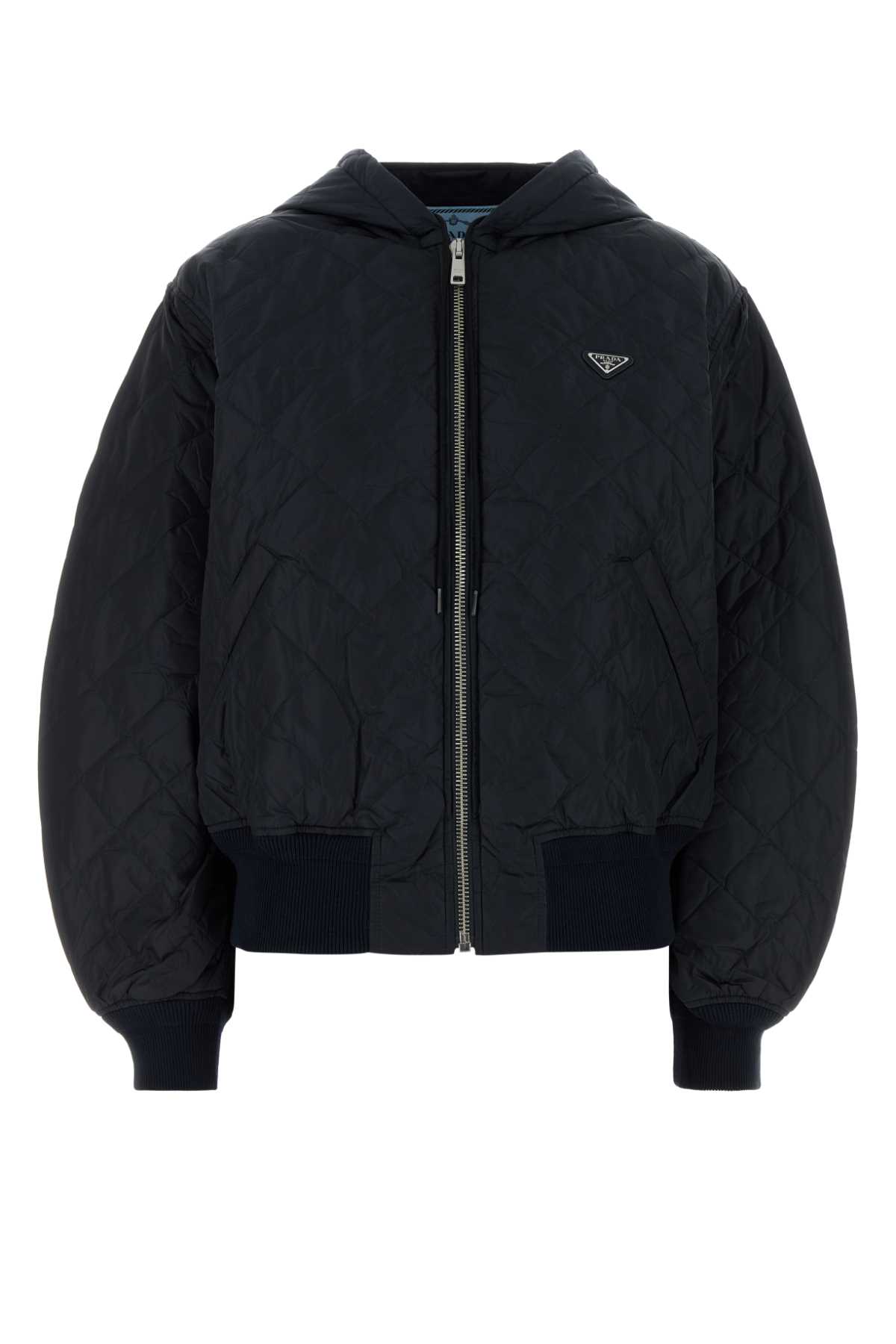 Dark Blue Re-nylon Bomber Jacket