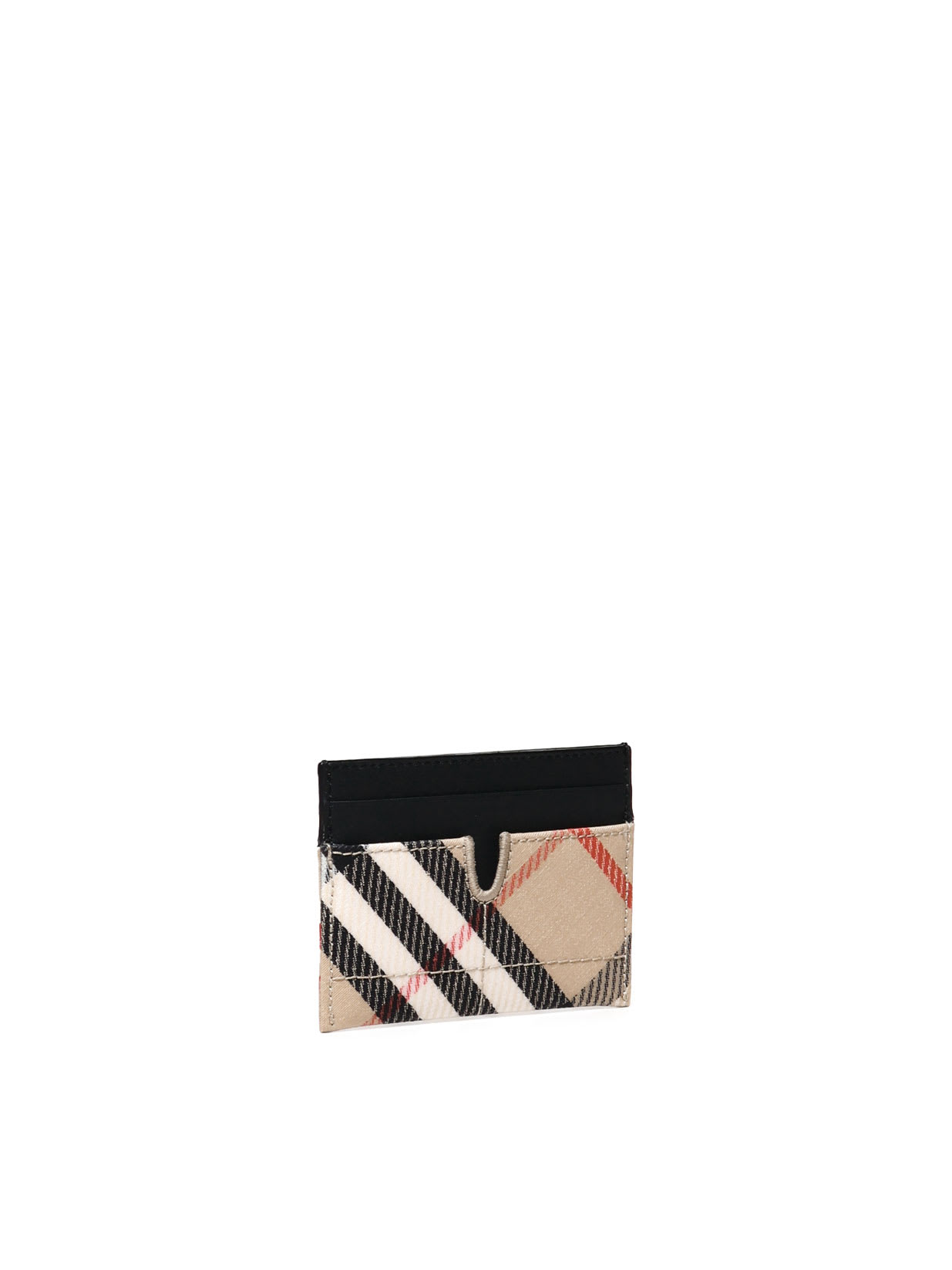 Burberry Printed E-canvas Card Holder In Sandipcheck
