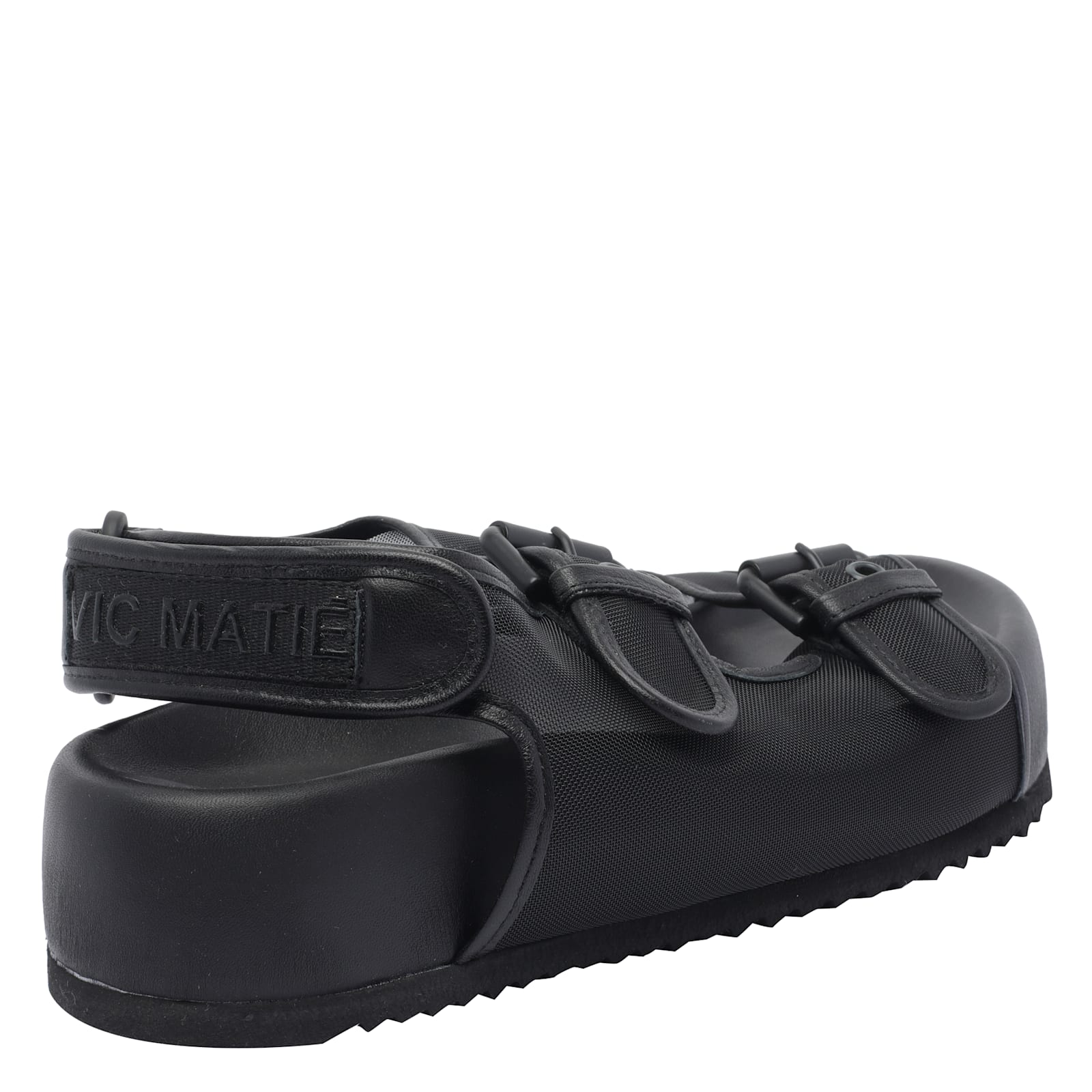 Vic Matie Tulle Sandals In Black