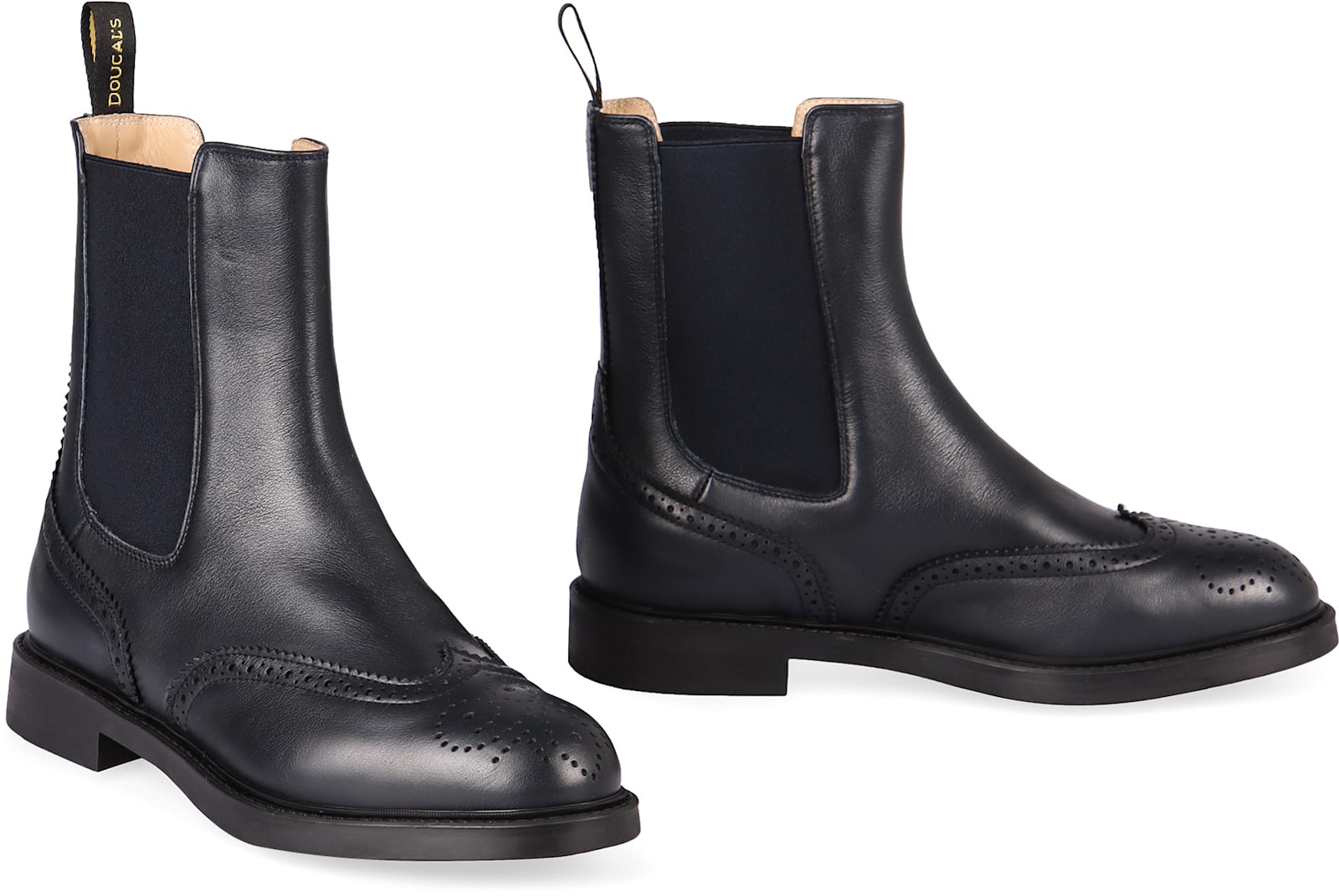 Shop Doucal's Leather Ankle-boots In Black