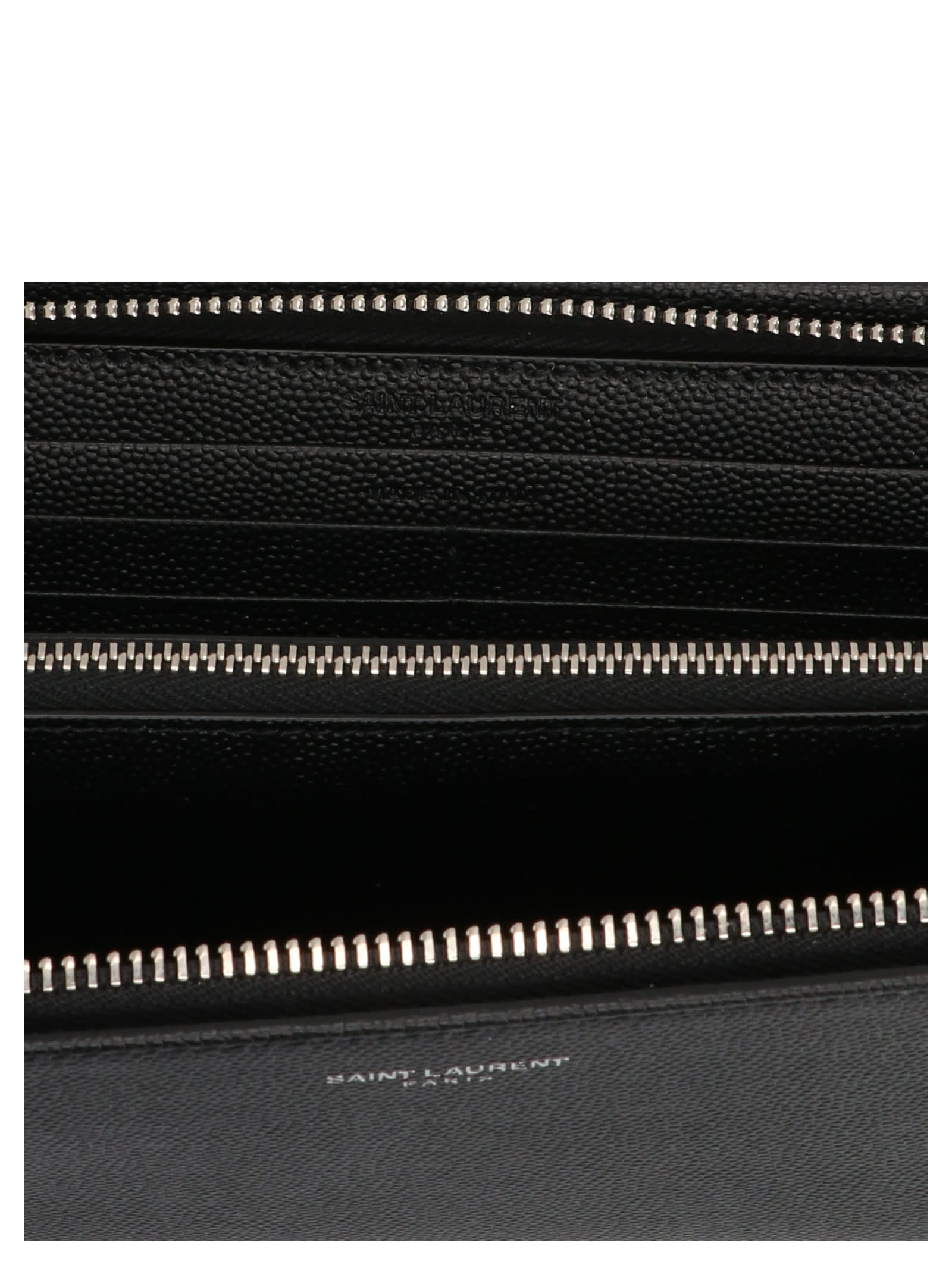 Shop Saint Laurent Paris Wallet In Black