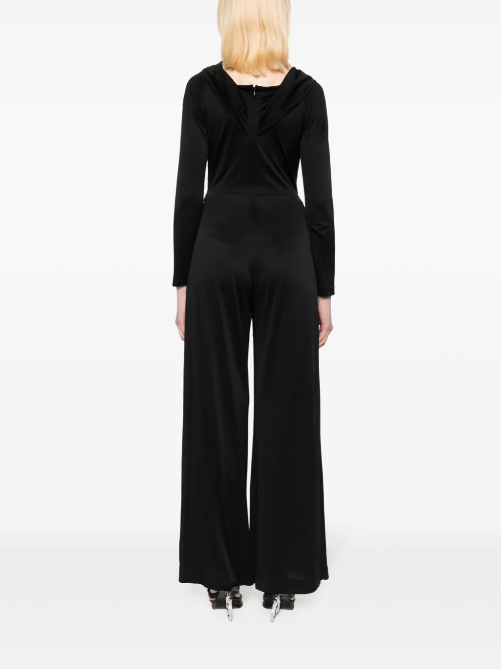 Shop Diane Von Furstenberg Lucien Jampsuit In Black