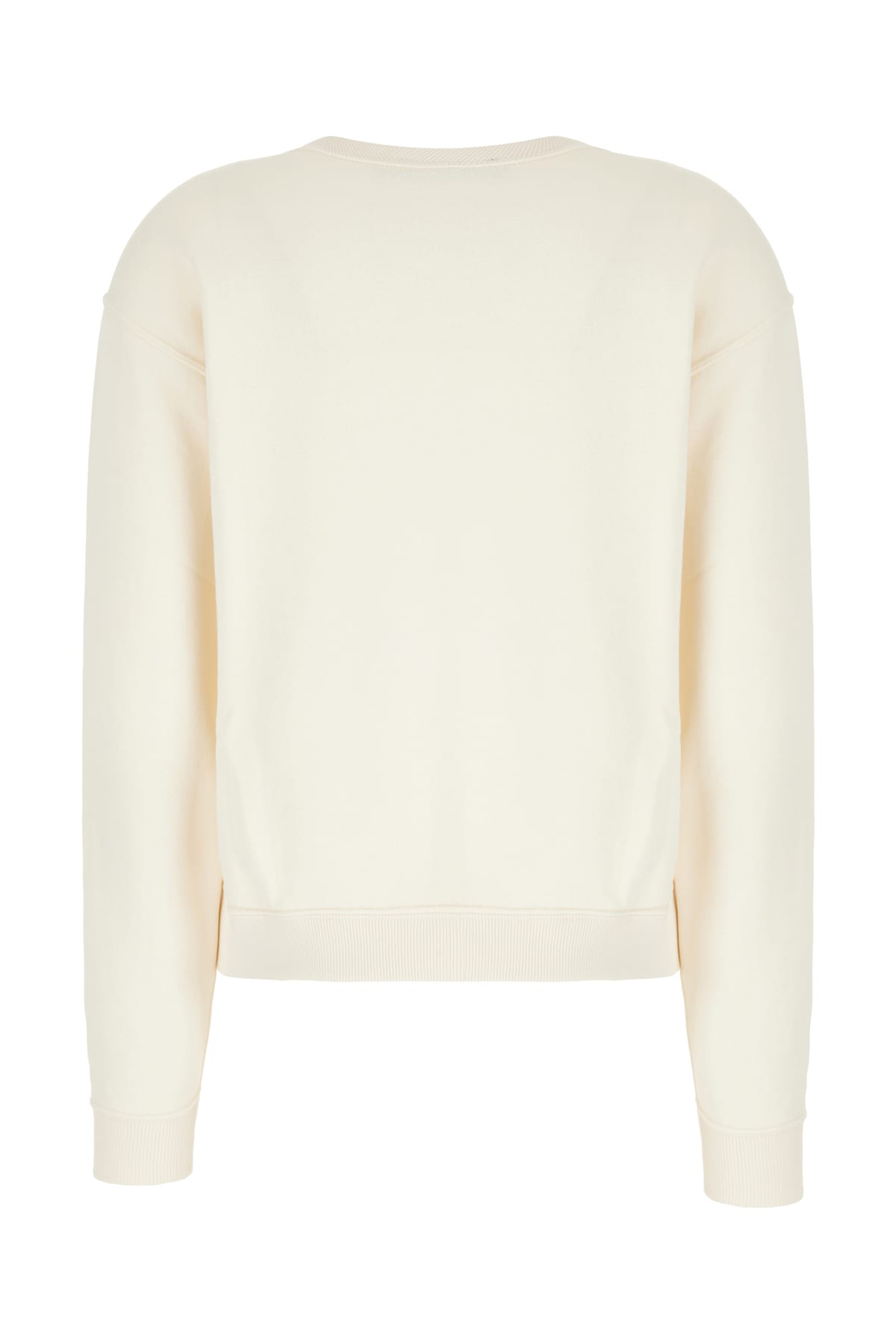 Shop Polo Ralph Lauren Ivory Cotton Blend Sweatshirt