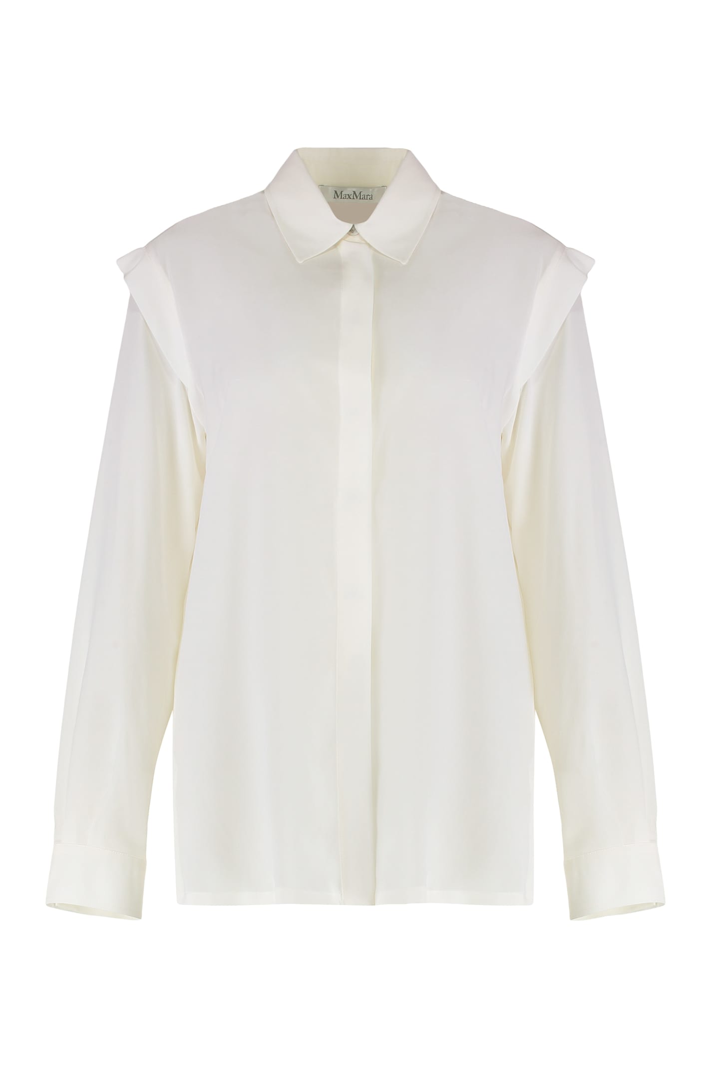 Max Mara Long Sleeve Shirt In White