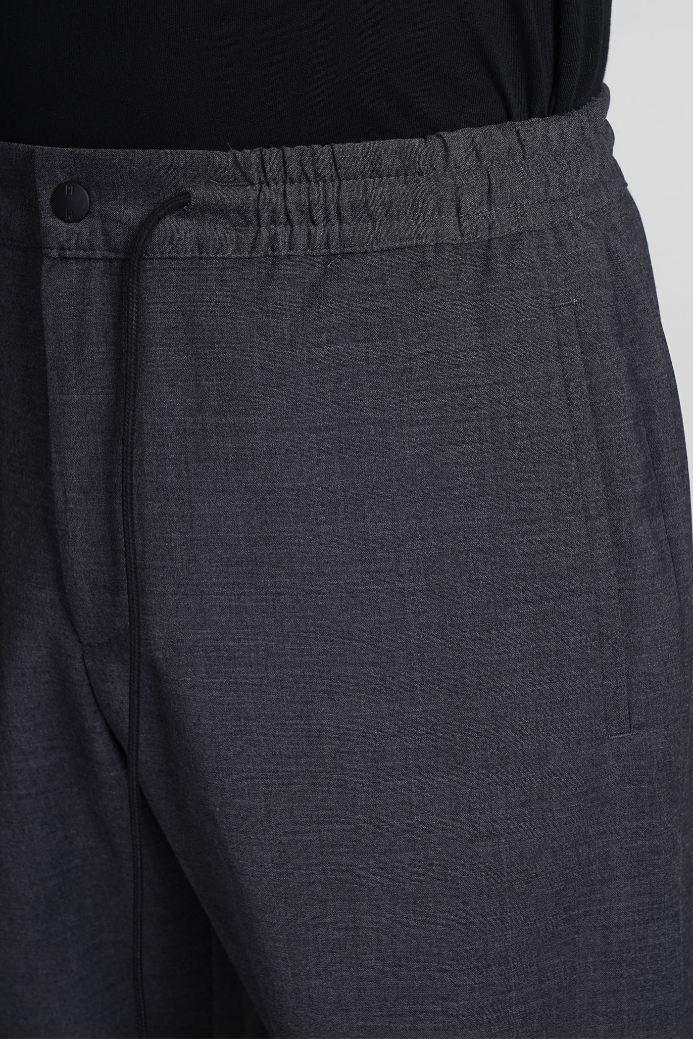 Shop Pt01 Pants In Grey Polyester