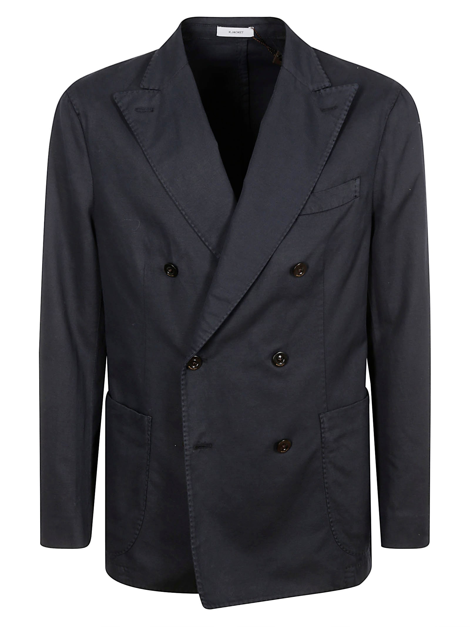 Boglioli Double-breasted Suit In Blue