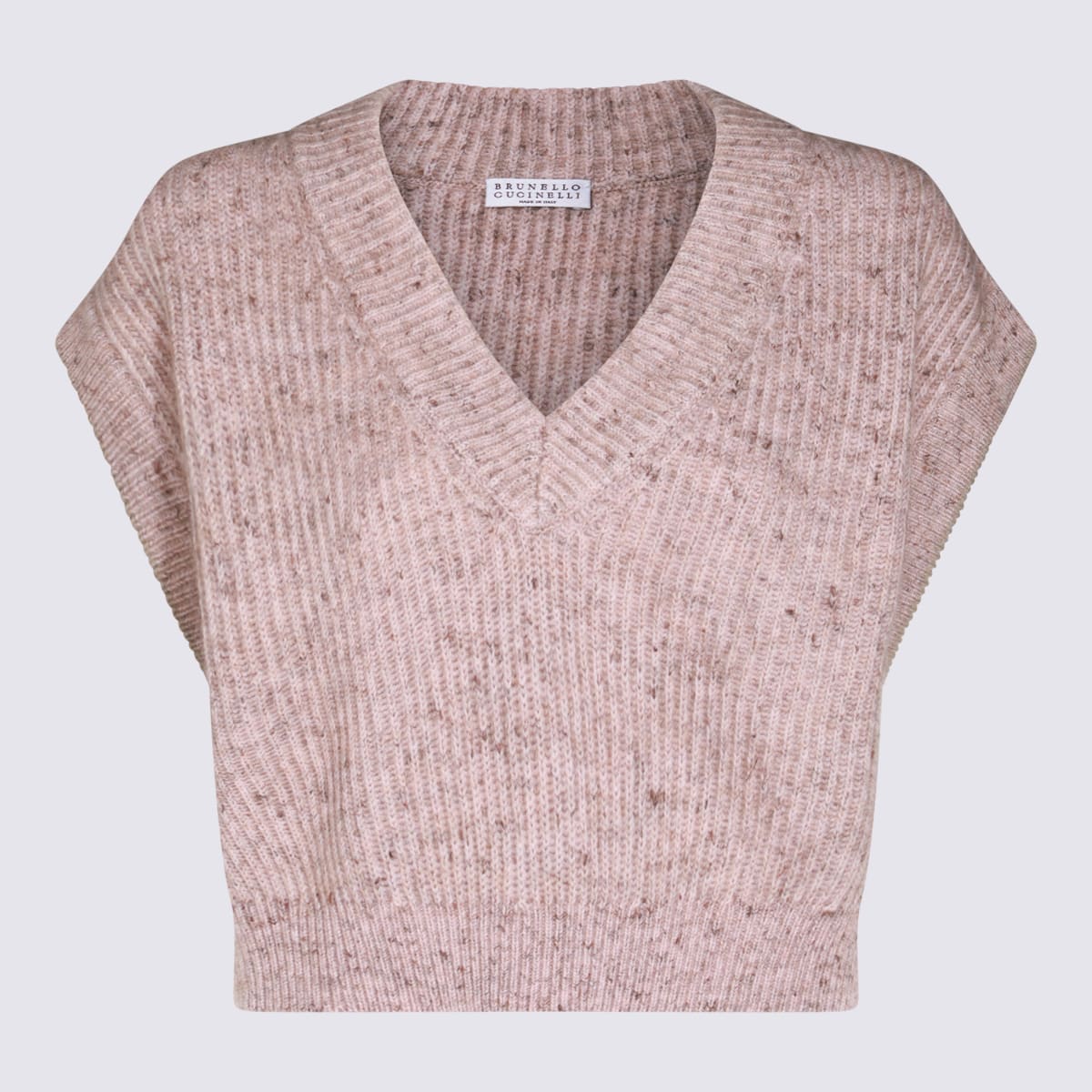 Shop Brunello Cucinelli Pink Wool Knitwear