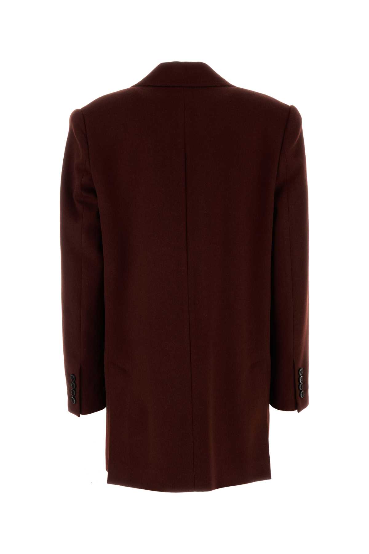 Max Mara Brick Camel Arriccia1234 Blazer In Red