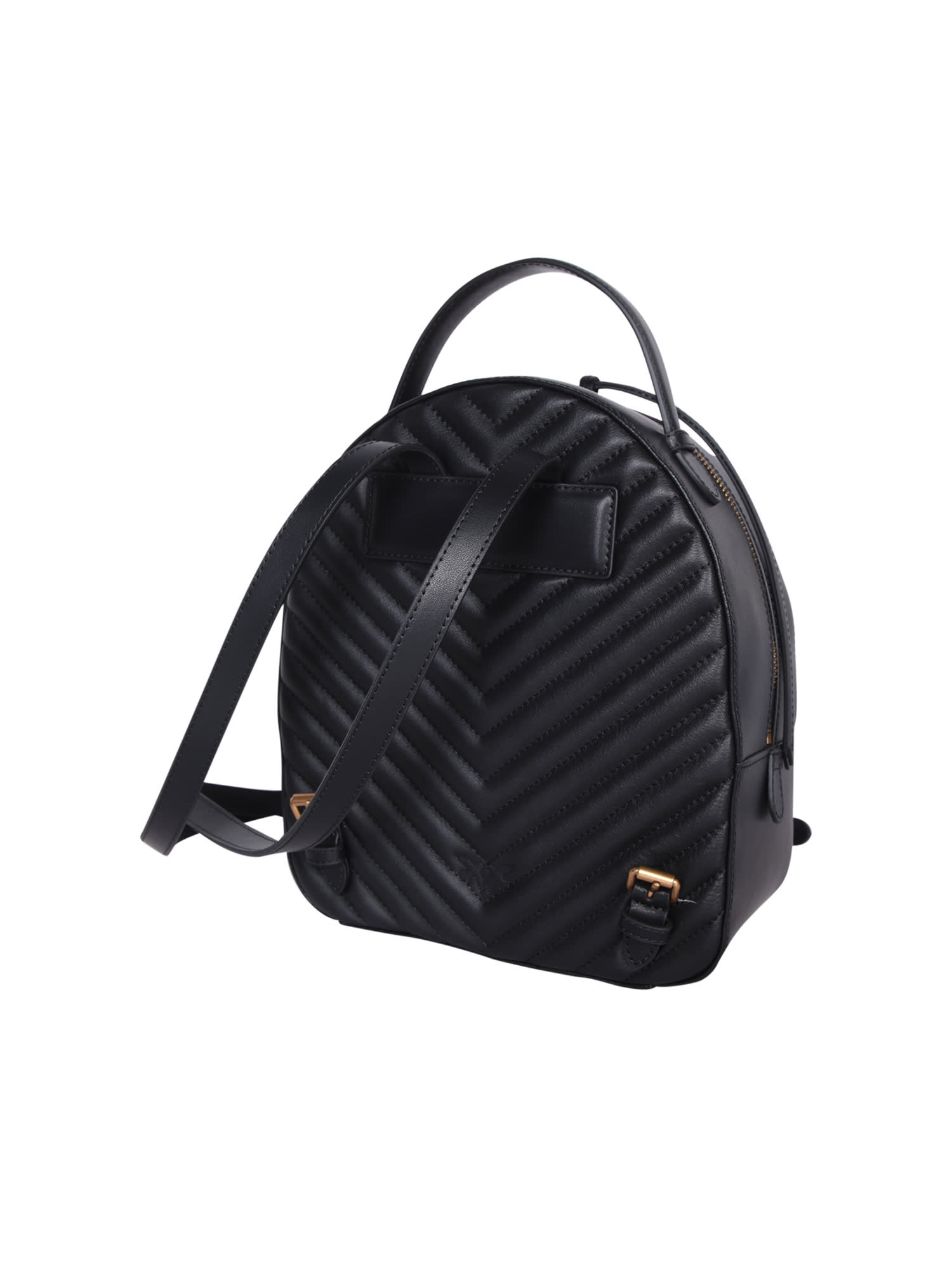 PINKO LOVE CLICK BLACK BACKPACK 