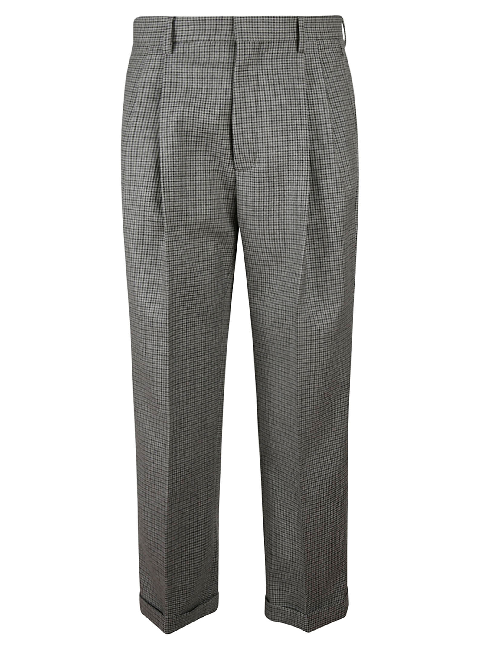 Marni Straight Leg Houndstooth Trousers