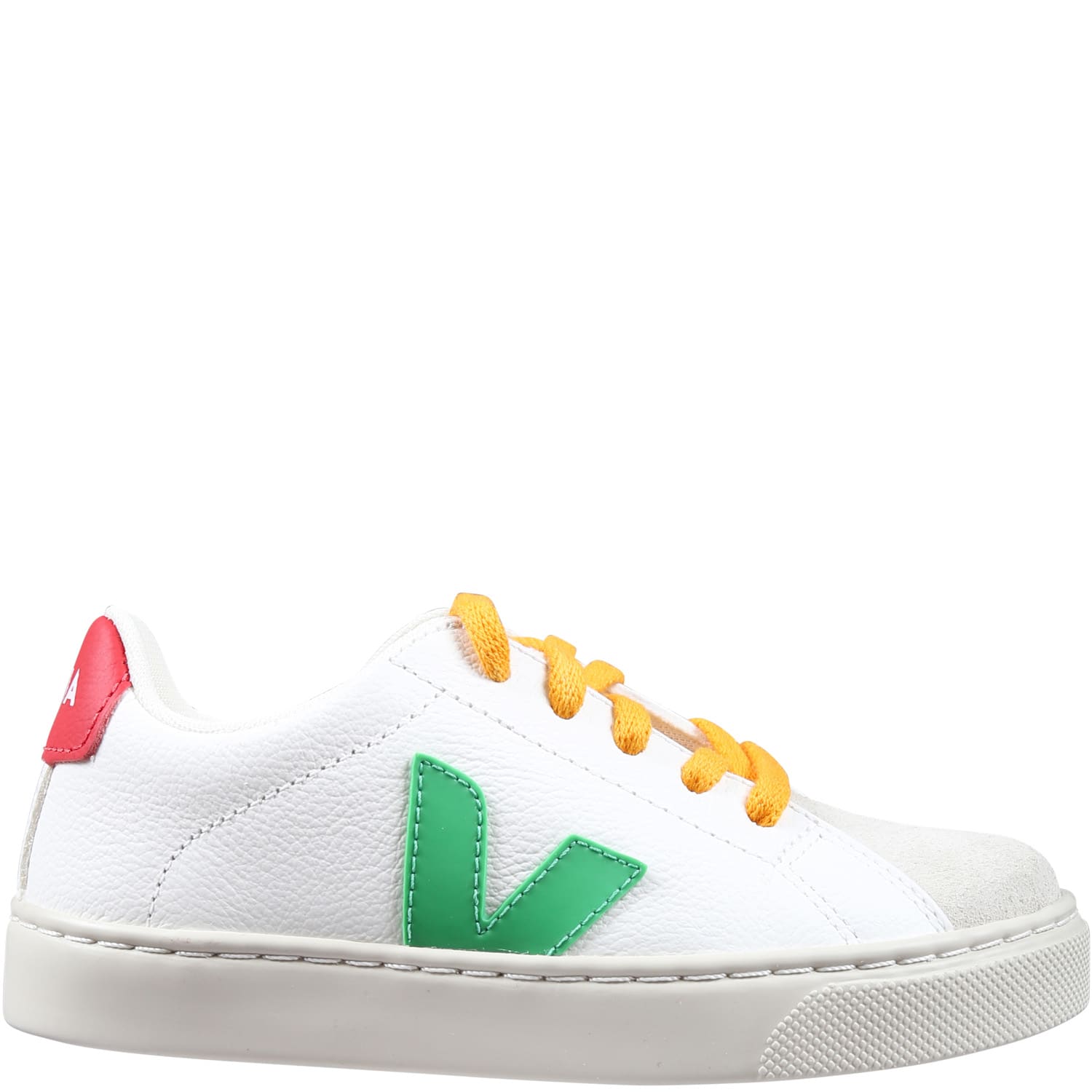 Veja White Sneakers For Kids With Logo