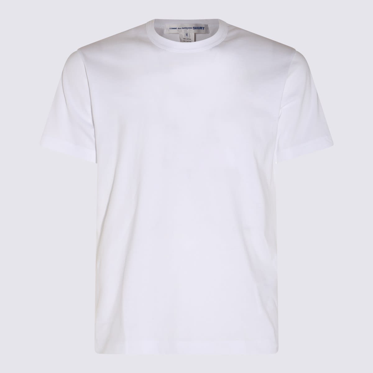 Shop Comme Des Garçons Round Neck Regular Plain T-shirt In Top Grey
