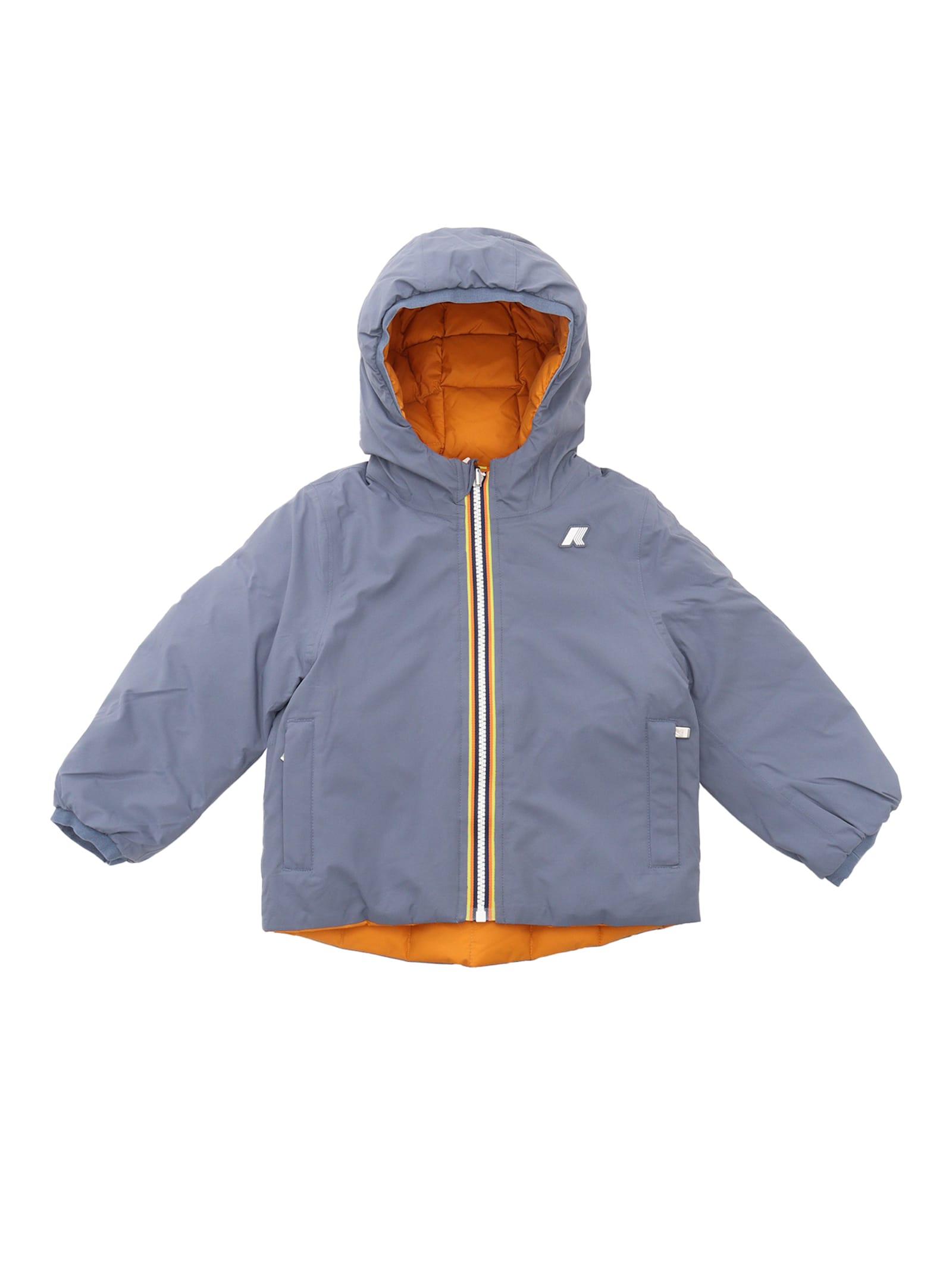 K-way Piumino Orsetto Con Logo In Grey