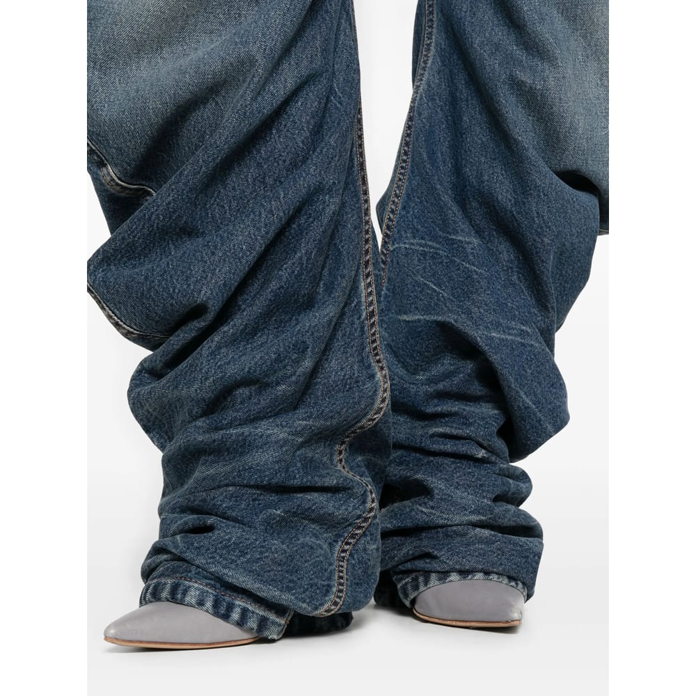 Jean Paul Gaultier Low-rise Jeans In Blue