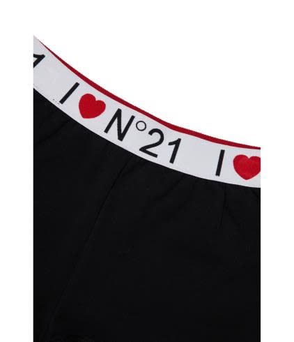 Shop N°21 Shorts Con Logo In Black