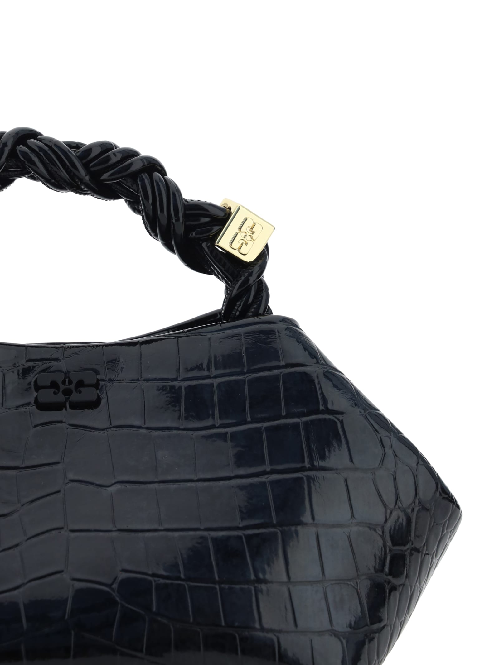 GANNI GANNI BOU BAG SMALL PATENT CROCO 