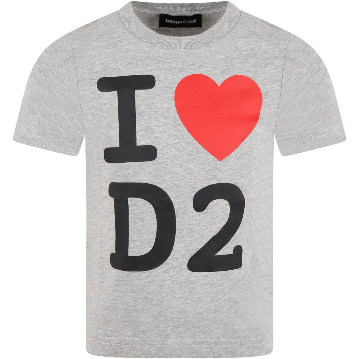 Dsquared2 Red T-shirt For Kids With Heart