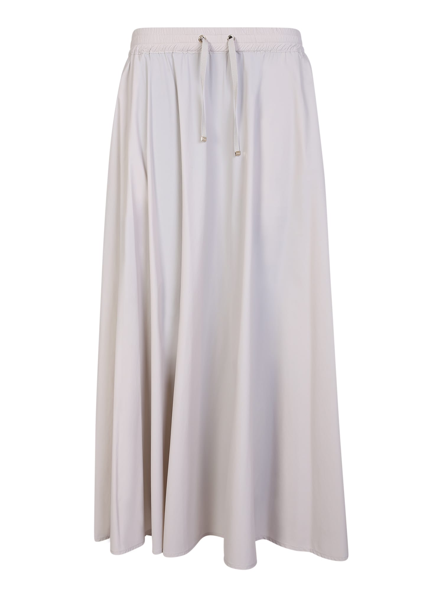 Shop Herno Midi Light Grey Skirt In Beige