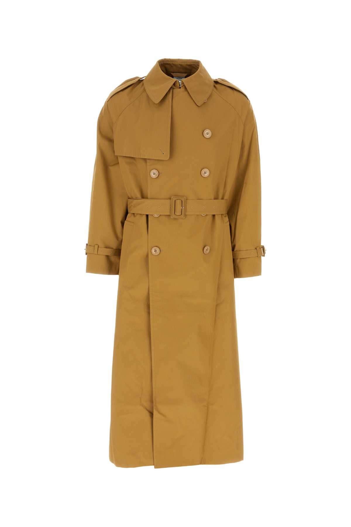 Camel Cotton Oversize Trench Coat