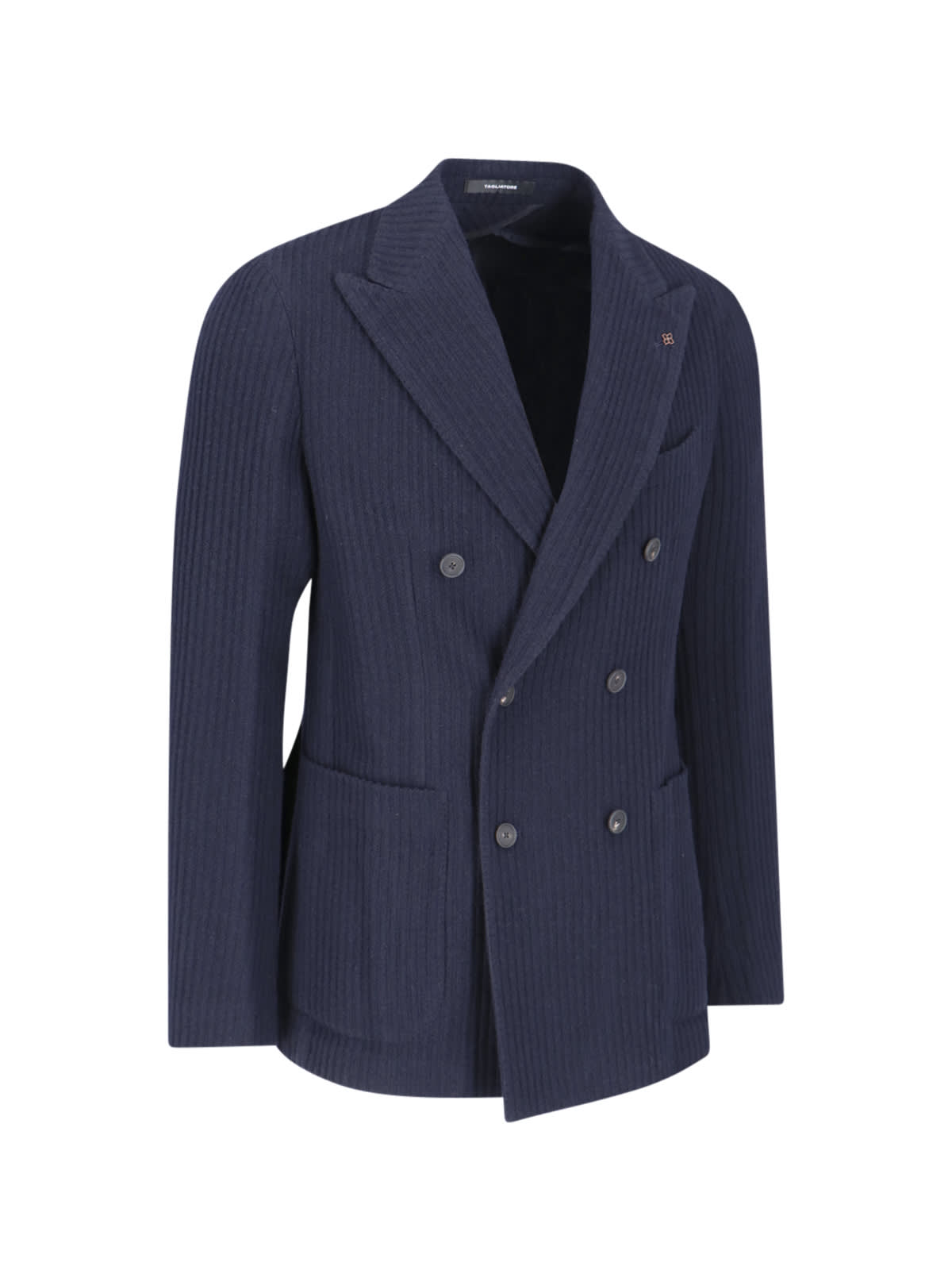 Shop Tagliatore Double-breasted Blazer In Blue