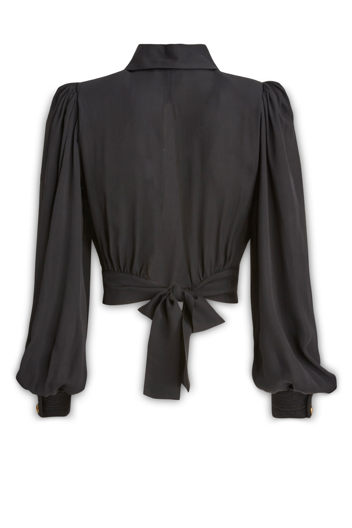 Elisabetta Franchi Black Stretch Silk Blouse In 110
