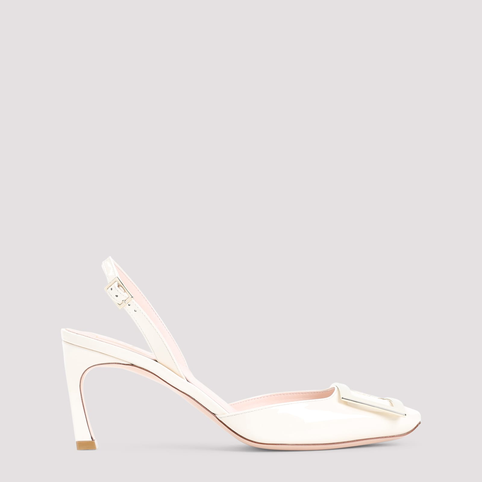 Roger Vivier Trompette Metal Pumps In White