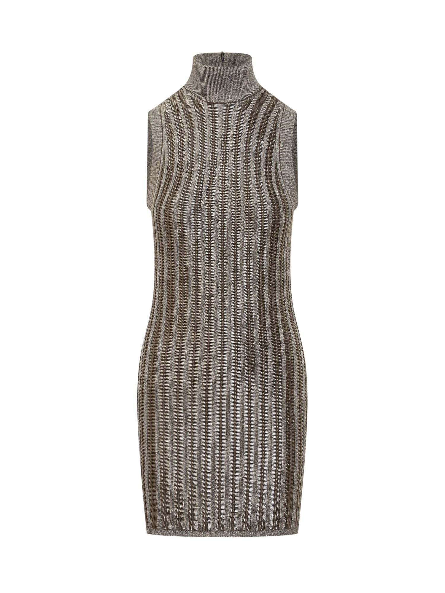 Shop Tom Ford Wool And Viscose Knitted Dress In Green