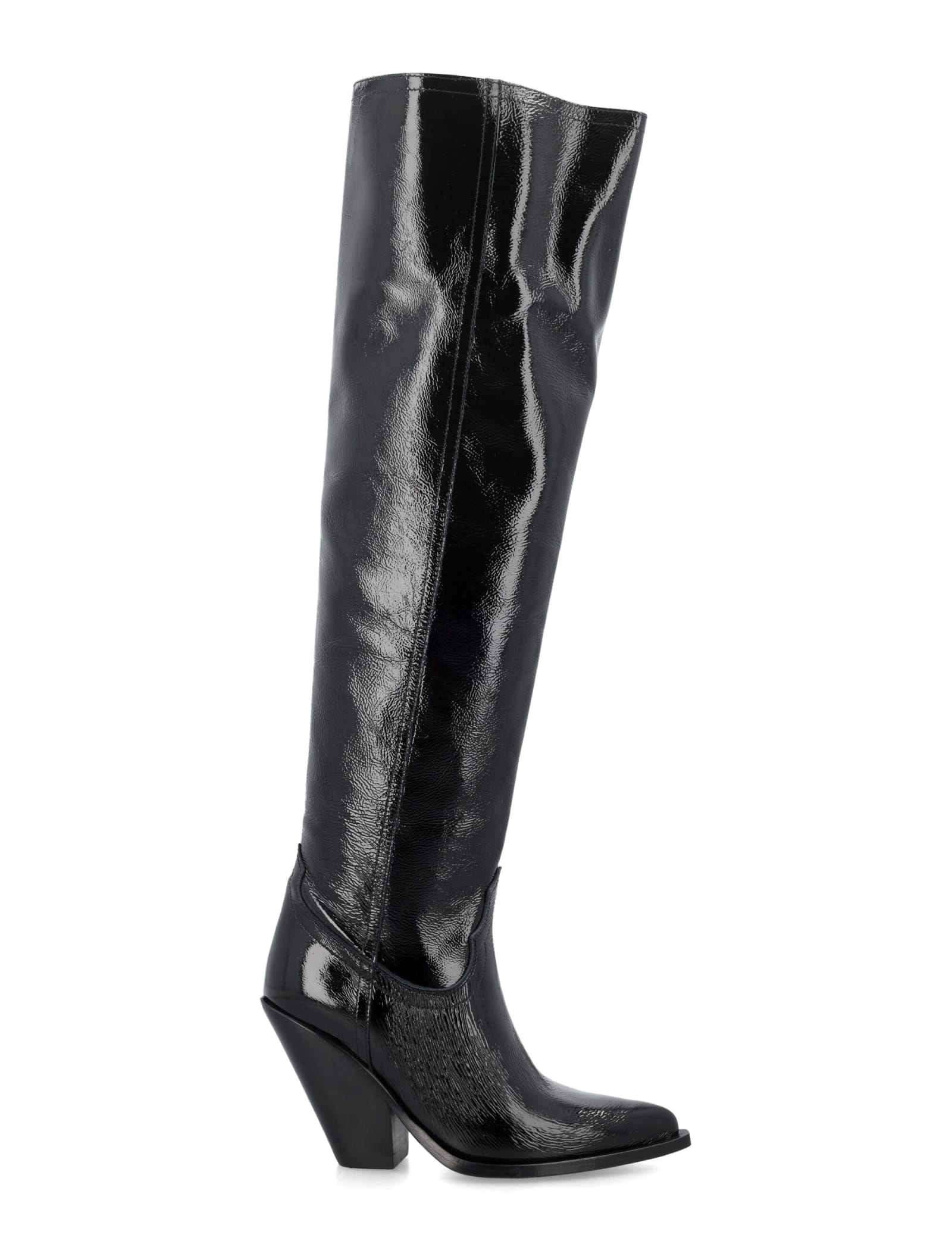 Shop Sonora Acapulco Naplack Over-the-knee Boots In Black