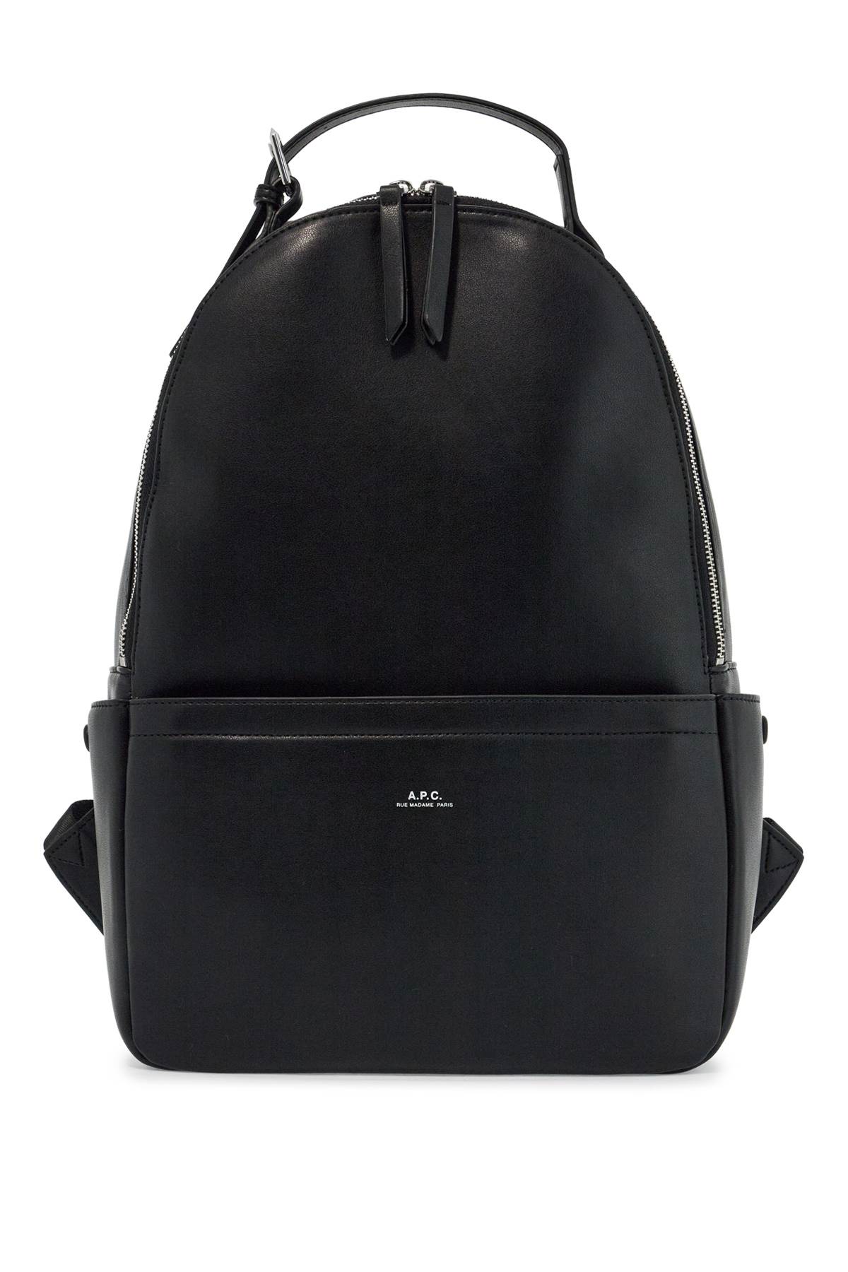 A. P.C. Black Unisex Backpack In Polyurethane With Adjustable Straps