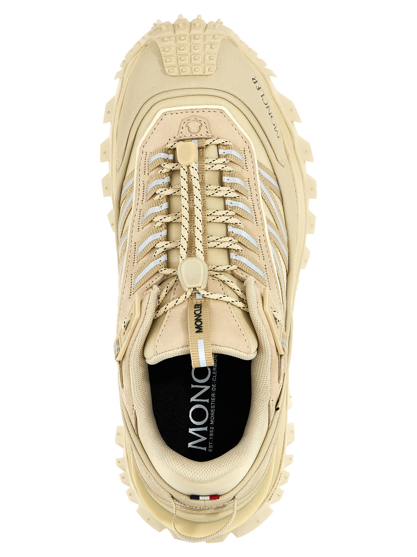 Shop Moncler Trailgrip Gtx Sneakers In White